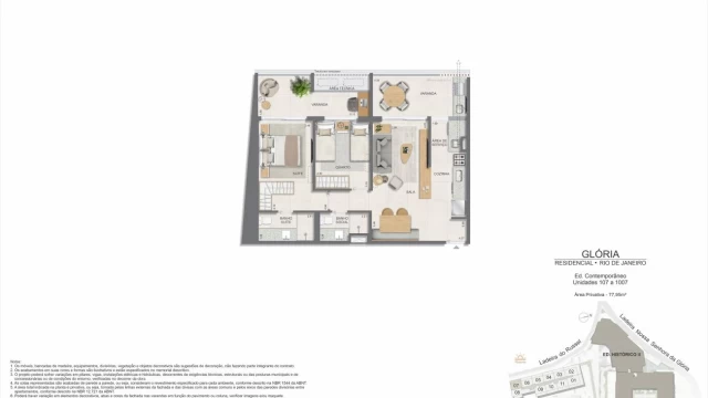 Glória Residencial plantas dos apartamentos do edifício contemporâneo Glória Residencial plantas dos apartamentos do edifício contemporâneo