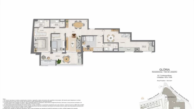 Glória Residencial plantas dos apartamentos do edifício contemporâneo Glória Residencial plantas dos apartamentos do edifício contemporâneo