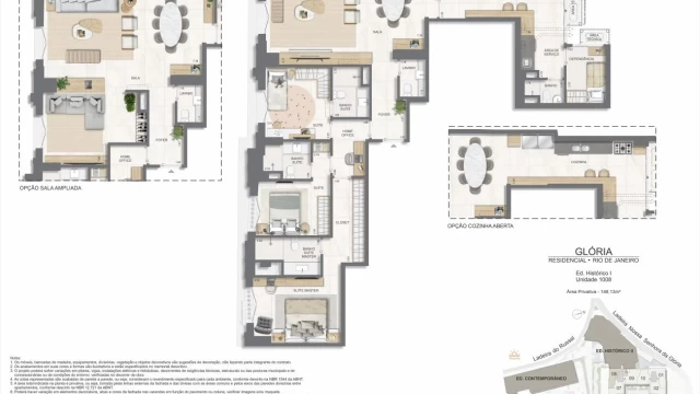 Glória Residencial plantas dos apartamentos do edifício histórico Glória Residencial plantas dos apartamentos do edifício histórico