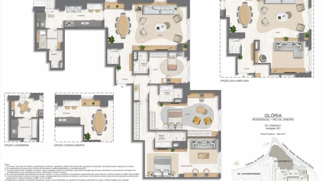 Glória Residencial plantas dos apartamentos do edifício histórico Glória Residencial plantas dos apartamentos do edifício histórico