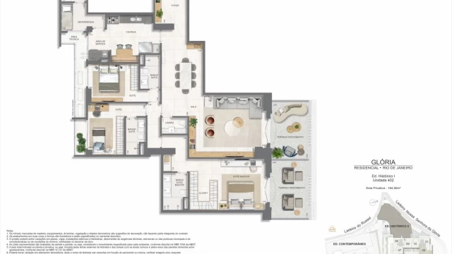 Glória Residencial plantas dos apartamentos do edifício histórico Glória Residencial plantas dos apartamentos do edifício histórico