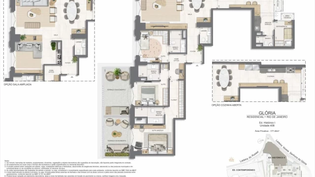 Glória Residencial plantas dos apartamentos do edifício histórico Glória Residencial plantas dos apartamentos do edifício histórico