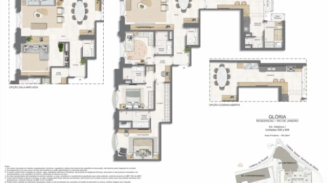 Glória Residencial plantas dos apartamentos do edifício histórico Glória Residencial plantas dos apartamentos do edifício histórico