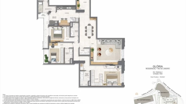 Glória Residencial plantas dos apartamentos do edifício histórico Glória Residencial plantas dos apartamentos do edifício histórico