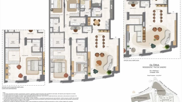 Glória Residencial plantas dos apartamentos do edifício histórico Glória Residencial plantas dos apartamentos do edifício histórico