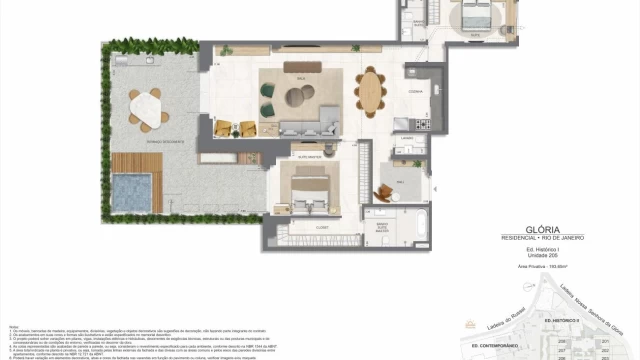 Glória Residencial plantas dos apartamentos do edifício histórico Glória Residencial plantas dos apartamentos do edifício histórico