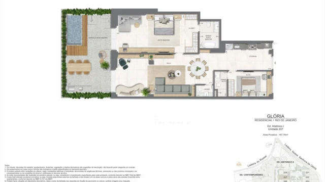 Glória Residencial plantas dos apartamentos do edifício histórico Glória Residencial plantas dos apartamentos do edifício histórico