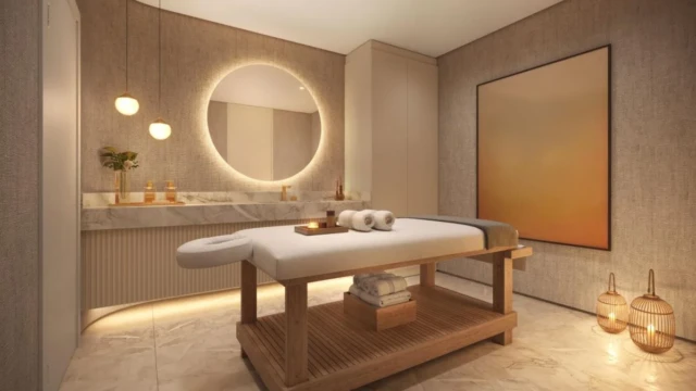 Gloria Residencial area de lazer sala de massagem