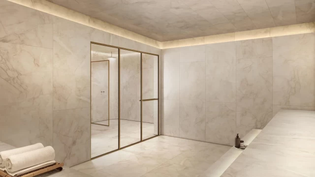 Gloria Residencial area de lazer sauna Gloria Residencial area de lazer sauna