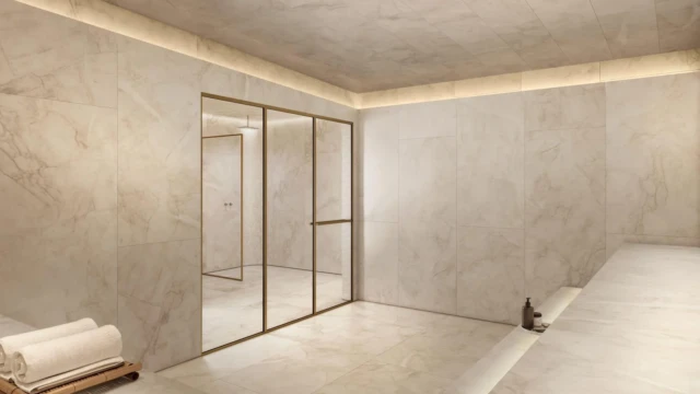 Gloria Residencial area de lazer sauna Gloria Residencial area de lazer sauna