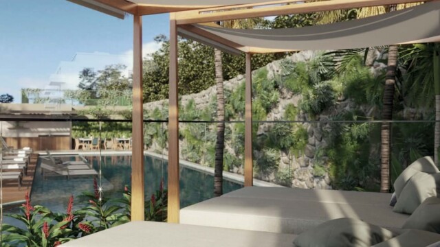 Tiê Residencial Tijuca área de lazer lounge da piscina Tiê Residencial Tijuca área de lazer lounge da piscina