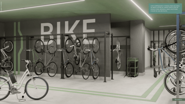 Tiê Residencial Tijuca área de lazer bicicletário Tiê Residencial Tijuca área de lazer bicicletário