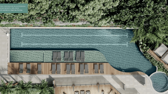 Tiê Residencial Tijuca área de lazer piscina