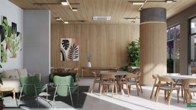 Tiê Residencial Tijuca área de lazer salão de festas