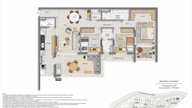 Gaea Home Resort plantas dos apartamentos Gaea Home Resort plantas dos apartamentos