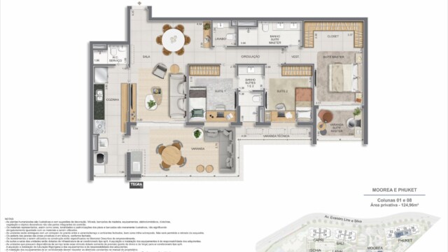 Gaea Home Resort plantas dos apartamentos Gaea Home Resort plantas dos apartamentos