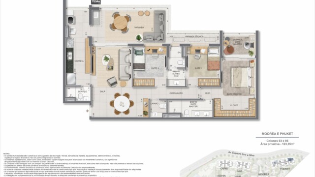 Gaea Home Resort plantas dos apartamentos Gaea Home Resort plantas dos apartamentos