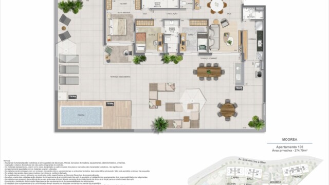 Gaea Home Resort plantas dos apartamentos garden Gaea Home Resort plantas dos apartamentos garden