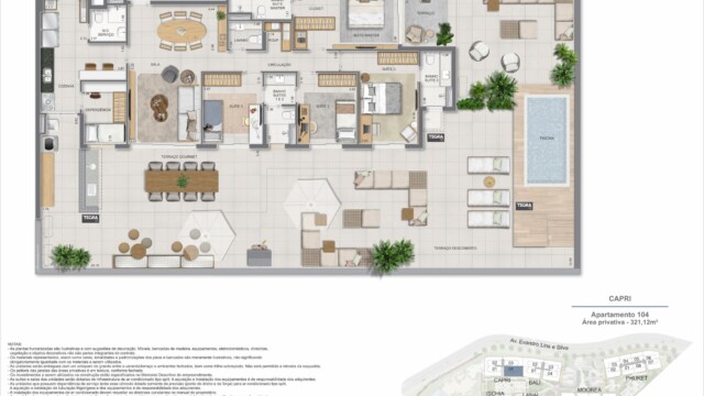 Gaea Home Resort plantas dos apartamentos garden Gaea Home Resort plantas dos apartamentos garden