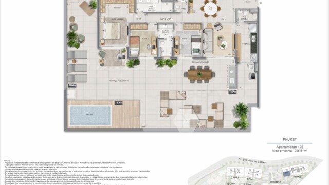 Gaea Home Resort plantas dos apartamentos garden Gaea Home Resort plantas dos apartamentos garden