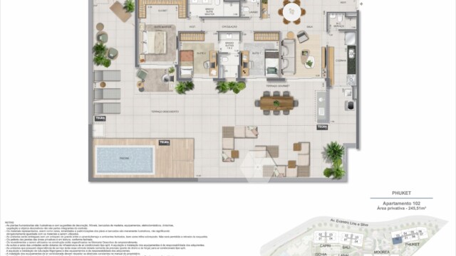 Gaea Home Resort plantas dos apartamentos garden Gaea Home Resort plantas dos apartamentos garden