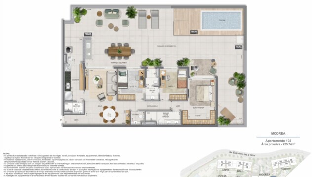 Gaea Home Resort plantas dos apartamentos garden Gaea Home Resort plantas dos apartamentos garden