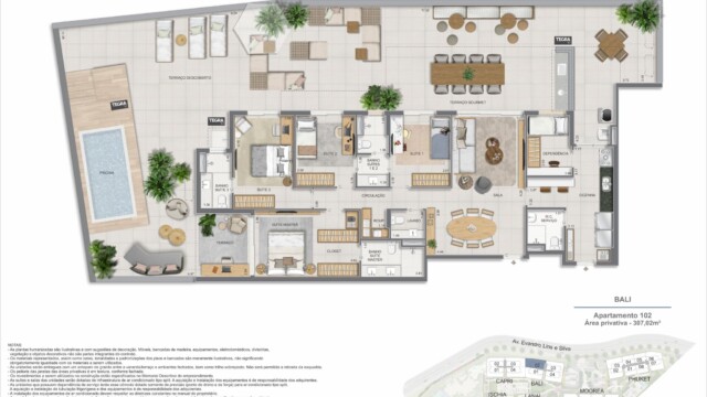 Gaea Home Resort plantas dos apartamentos garden Gaea Home Resort plantas dos apartamentos garden