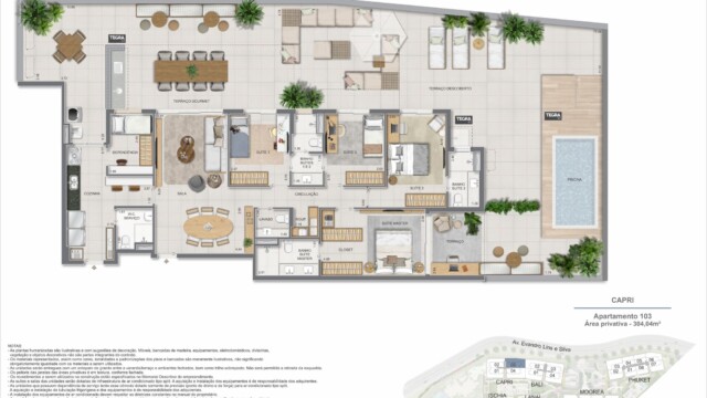 Gaea Home Resort plantas dos apartamentos garden Gaea Home Resort plantas dos apartamentos garden