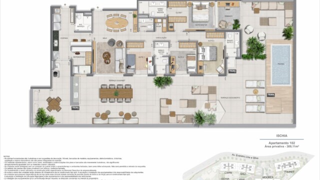 Gaea Home Resort plantas dos apartamentos garden Gaea Home Resort plantas dos apartamentos garden