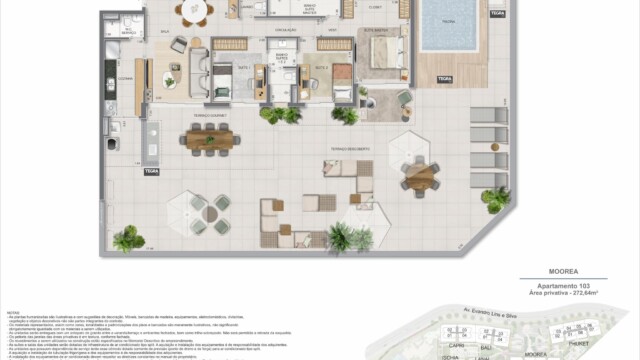 Gaea Home Resort plantas dos apartamentos garden Gaea Home Resort plantas dos apartamentos garden