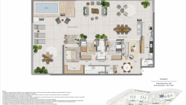 Gaea Home Resort plantas dos apartamentos garden Gaea Home Resort plantas dos apartamentos garden