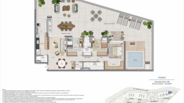 Gaea Home Resort plantas dos apartamentos garden Gaea Home Resort plantas dos apartamentos garden