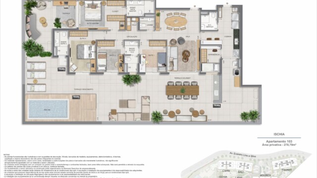 Gaea Home Resort plantas dos apartamentos garden Gaea Home Resort plantas dos apartamentos garden