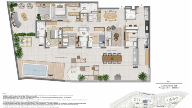 Gaea Home Resort plantas dos apartamentos garden Gaea Home Resort plantas dos apartamentos garden