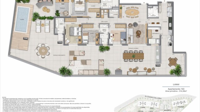 Gaea Home Resort plantas dos apartamentos garden Gaea Home Resort plantas dos apartamentos garden