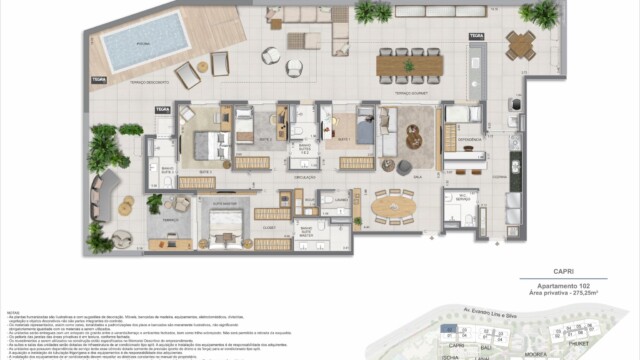 Gaea Home Resort plantas dos apartamentos garden Gaea Home Resort plantas dos apartamentos garden