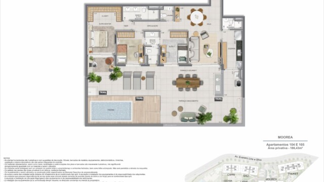 Gaea Home Resort plantas dos apartamentos garden Gaea Home Resort plantas dos apartamentos garden