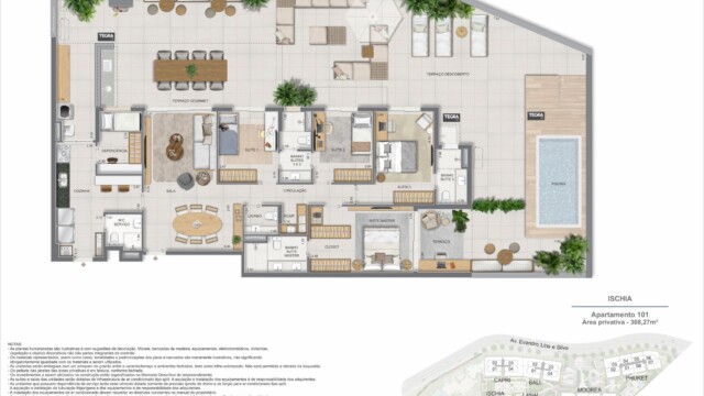 Gaea Home Resort plantas dos apartamentos garden Gaea Home Resort plantas dos apartamentos garden