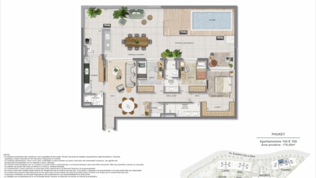 Gaea Home Resort plantas dos apartamentos garden Gaea Home Resort plantas dos apartamentos garden