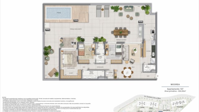 Gaea Home Resort plantas dos apartamentos garden Gaea Home Resort plantas dos apartamentos garden