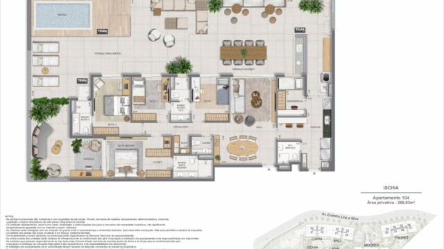 Gaea Home Resort plantas dos apartamentos garden Gaea Home Resort plantas dos apartamentos garden