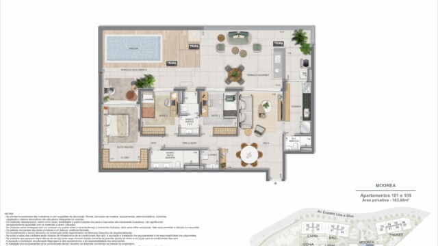 Gaea Home Resort plantas dos apartamentos garden Gaea Home Resort plantas dos apartamentos garden