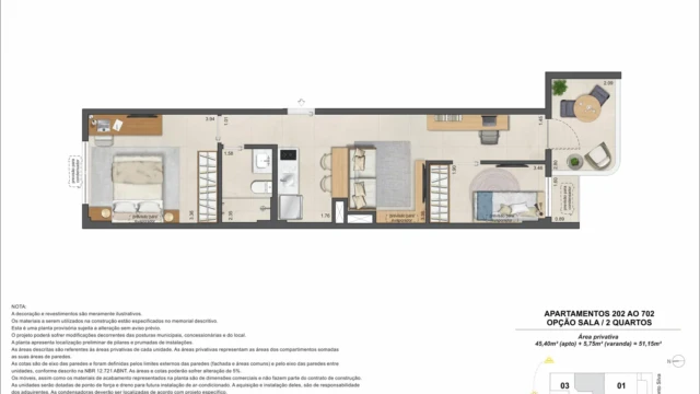 Acqua Mozak Apartamento Ipanema AP02-2-quartos-opcao-2 Acqua Mozak Apartamento Ipanema AP02-2-quartos-opcao-2