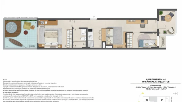 Acqua Mozak Apartamento Ipanema AP102-Garden-2-quartos-opcao-2 Acqua Mozak Apartamento Ipanema AP102-Garden-2-quartos-opcao-2