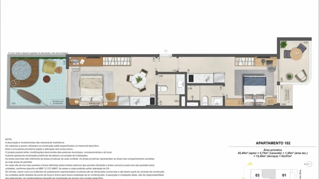 Acqua Mozak Apartamento Ipanema AP102-Garden-double-suite-opcao-1