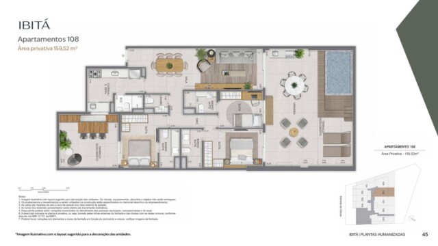 planta apartamento ibita sao conrado lancamento performance rj