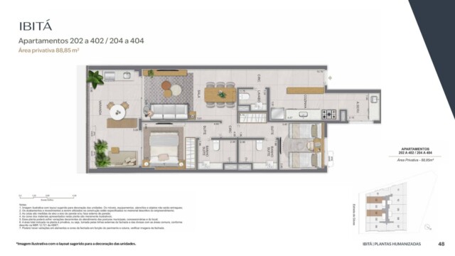 planta apartamento ibita sao conrado lancamento performance rj