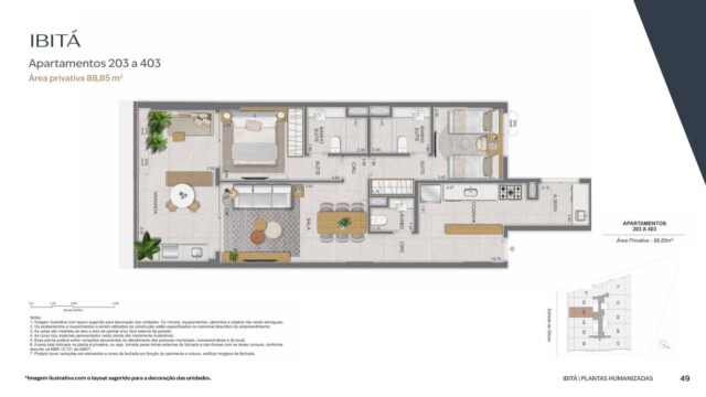 planta apartamento ibita sao conrado lancamento performance rj
