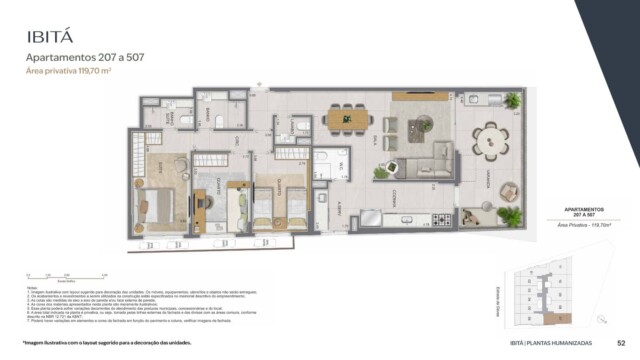 planta apartamento ibita sao conrado lancamento performance rj