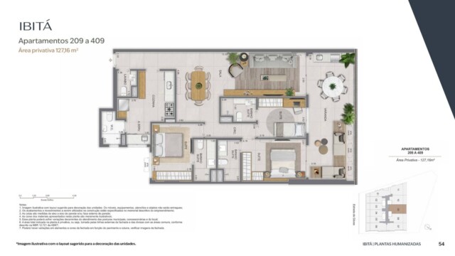 planta apartamento ibita sao conrado lancamento performance rj